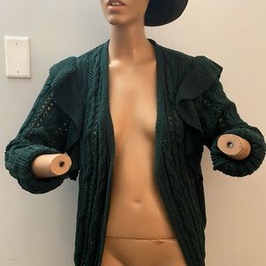 Dark Green Universal Threads Size Large Cardigan